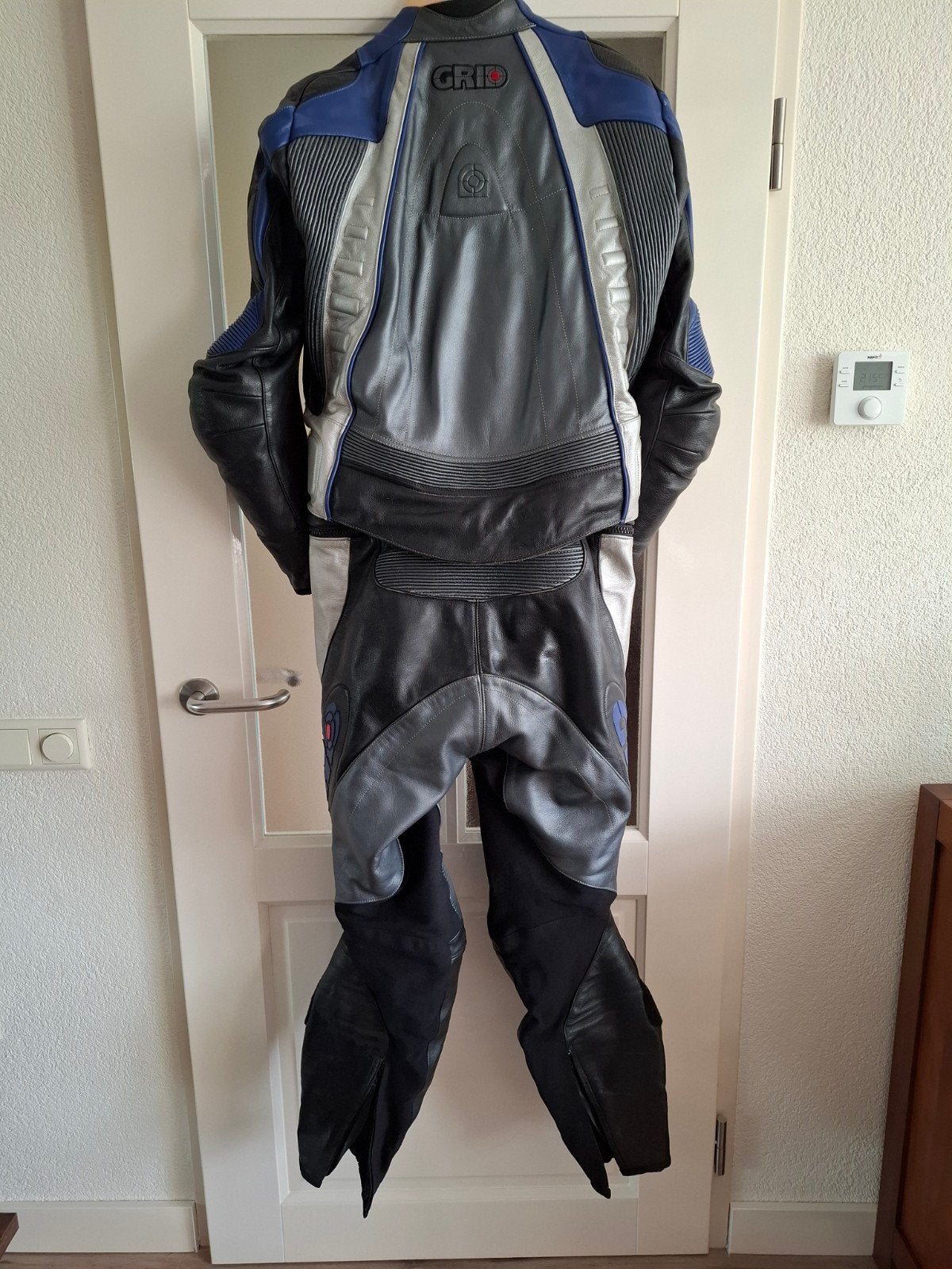 Leren motorpak, Ophalen, GRID, Tweedehands, Heren