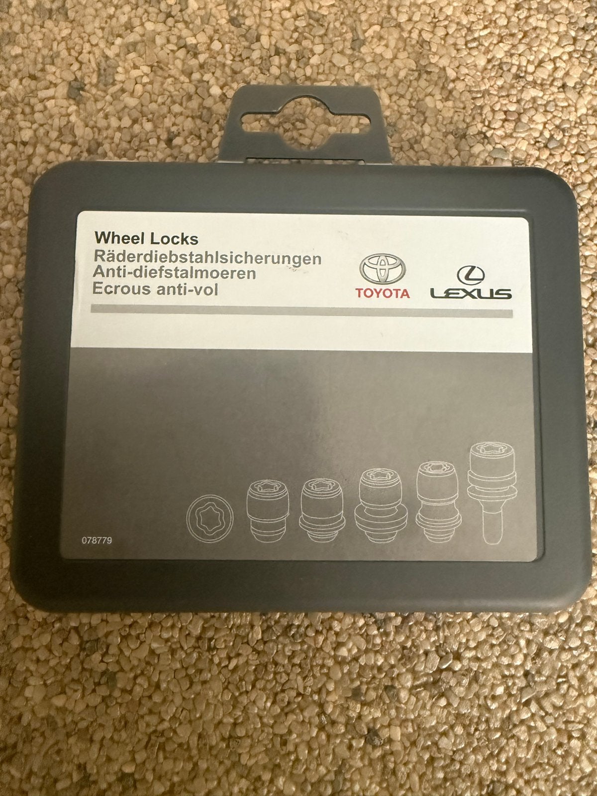 Nieuwe originele Lexus Toyota wielsloten - Donkere uitvoerin, Ophalen of Verzenden, Nieuw