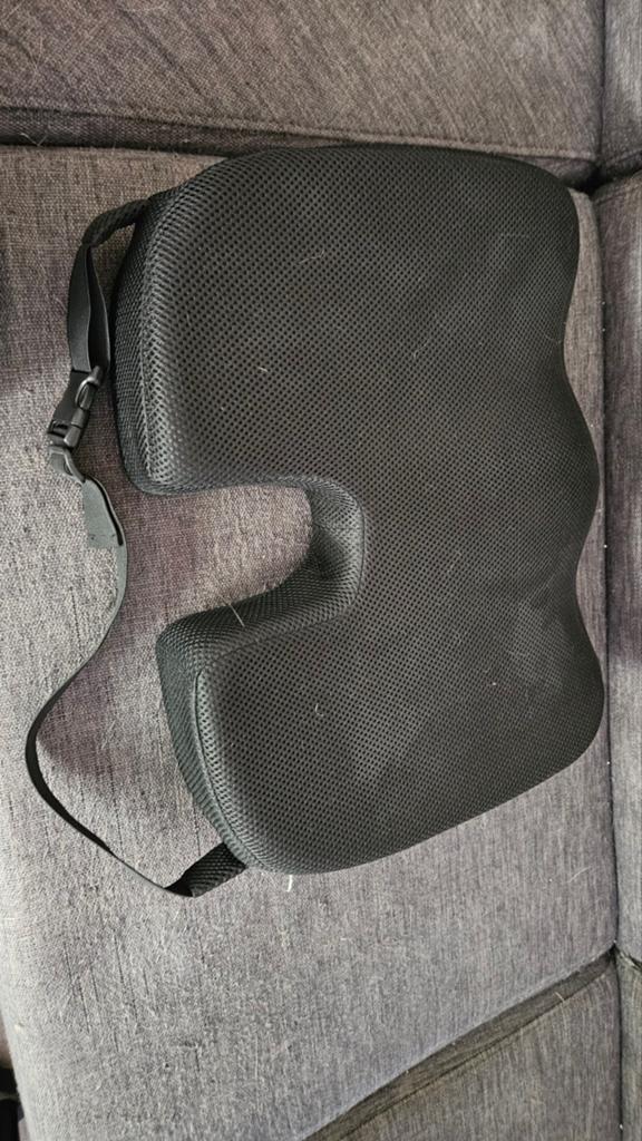 Ergonomisch Zitkussen voor Stoel - Zwart, Gebruikt, Zwart, Ergonomisch, Ophalen of Verzenden
