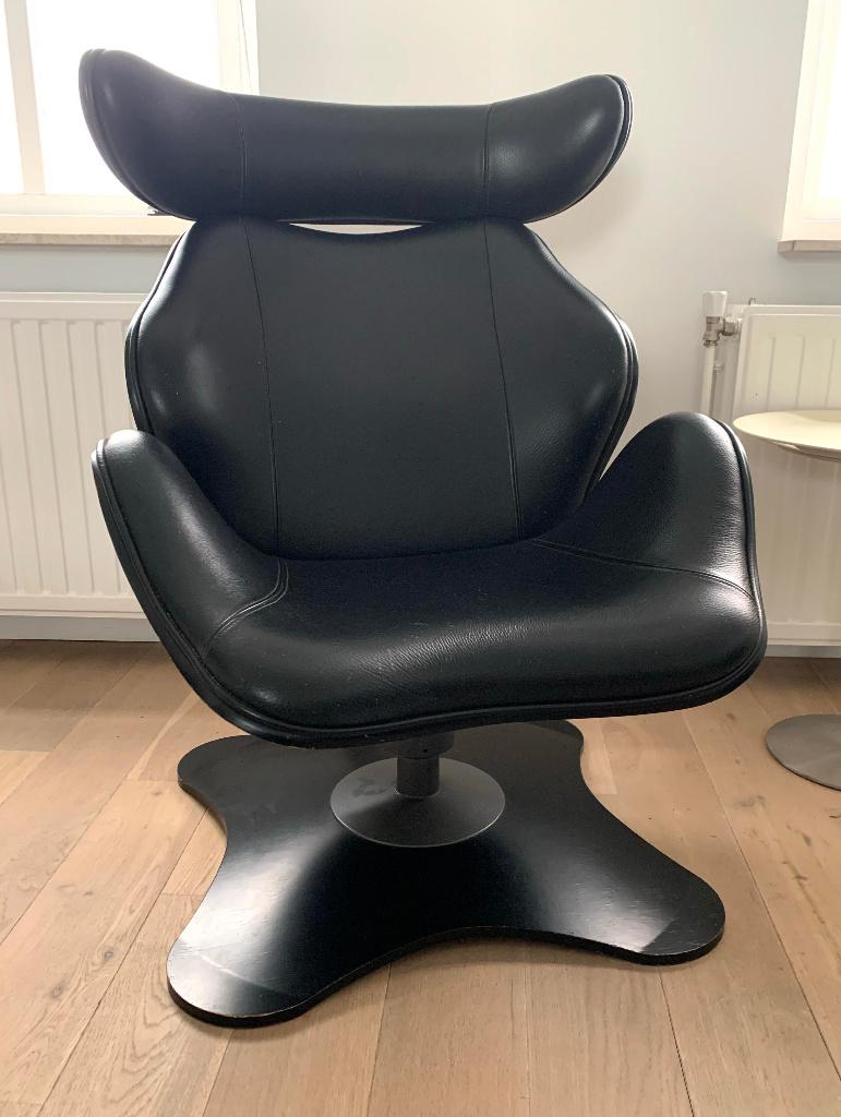 Ergonomische Variér (Stokke) Tok fauteuil + hocker, Huis en Inrichting, Ophalen, Gebruikt, Noors ergonomisch designstoel Toshiyuki Kita, Stokke, Varier