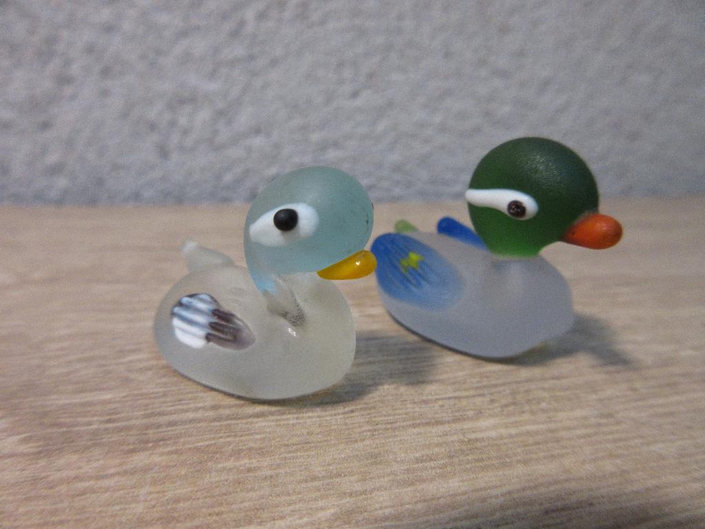 Vintage glazen eendjes, Antiek en Kunst, Ophalen of Verzenden