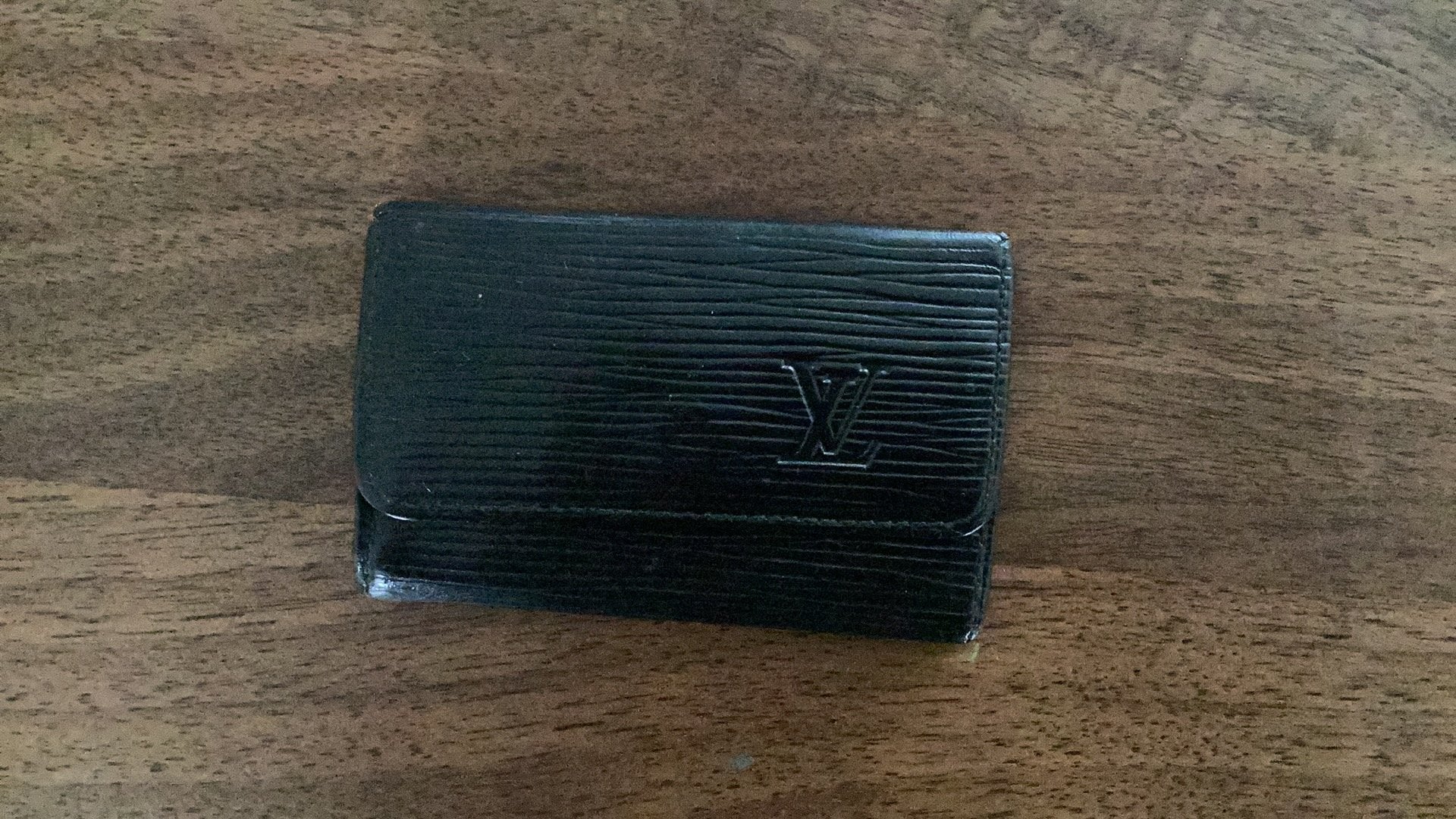 Luois Vuitton sleutel-etui epi leer, Gebruikt, Zwart, Leer, Ophalen