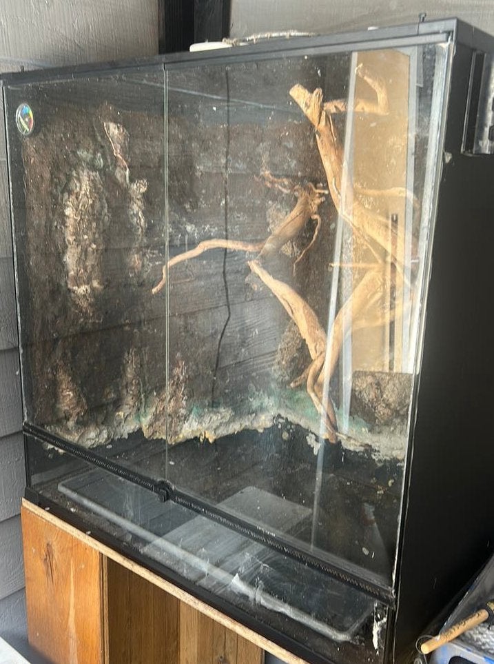 Terrarrium met accesoires, Ophalen, Zo goed als nieuw