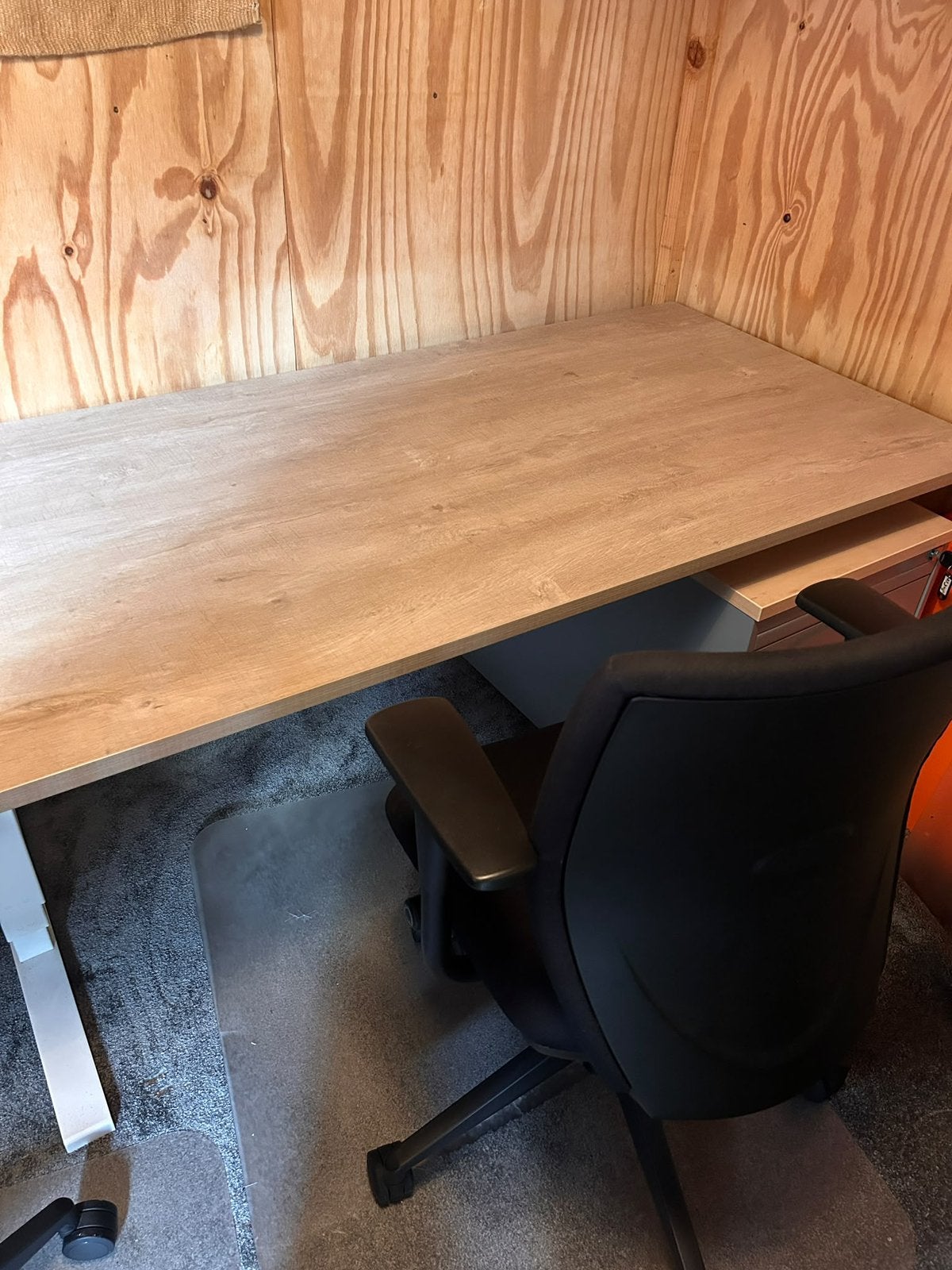 Hoog laag (zit/sta) bureau. 160x80, Ophalen, Zit-sta bureau, 160 cm, Gebruikt