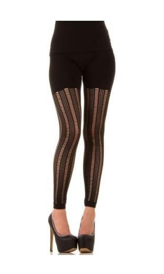 Legging Riped met (032), Kleding | Dames, Legging, Zwart, Nieuw, Ophalen of Verzenden