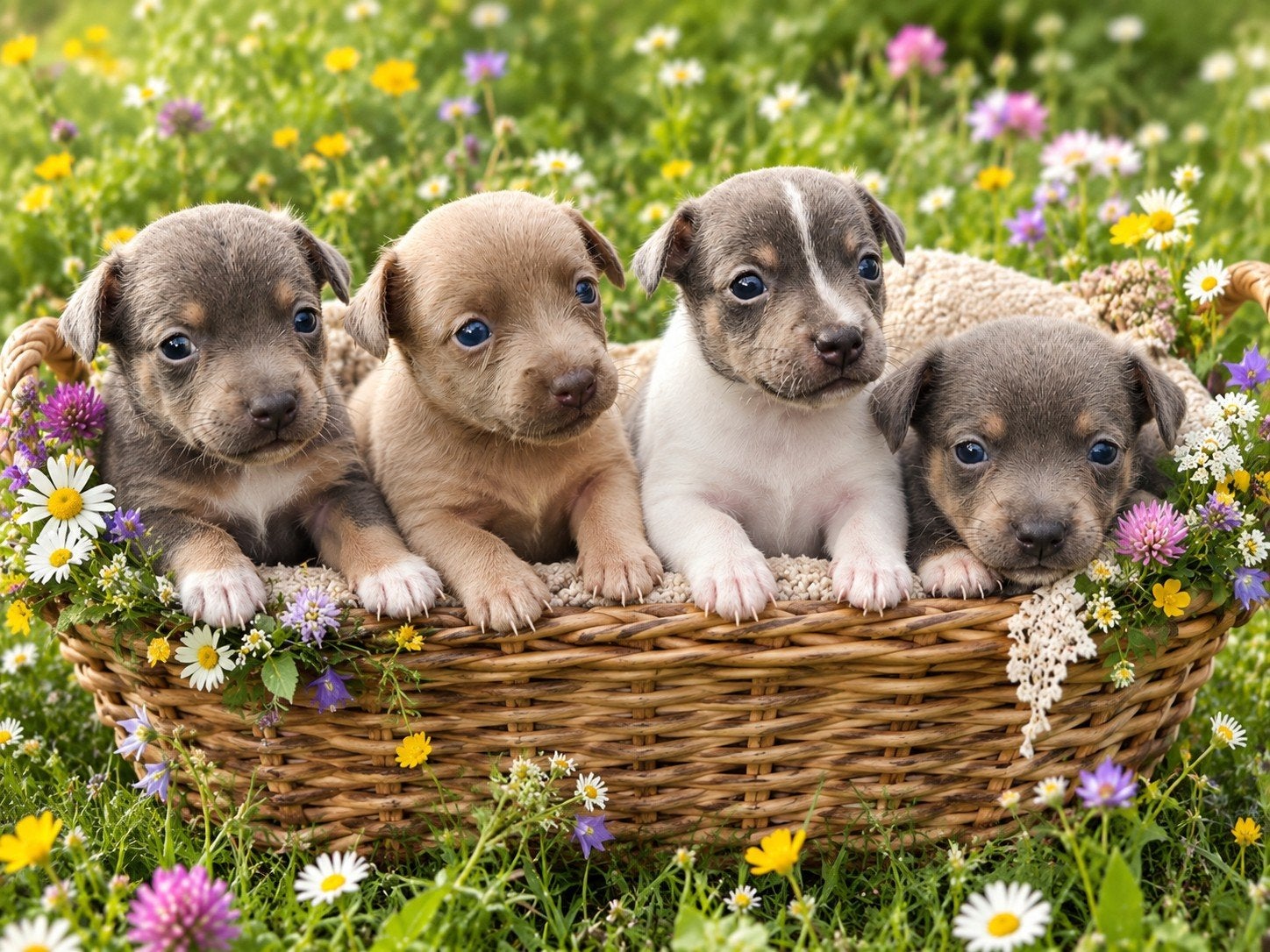 4 jackrussel reutjes pups te koop, Dieren en Toebehoren, Jack Russell Terriër, 8 tot 15 weken, Meerdere, Meerdere dieren
