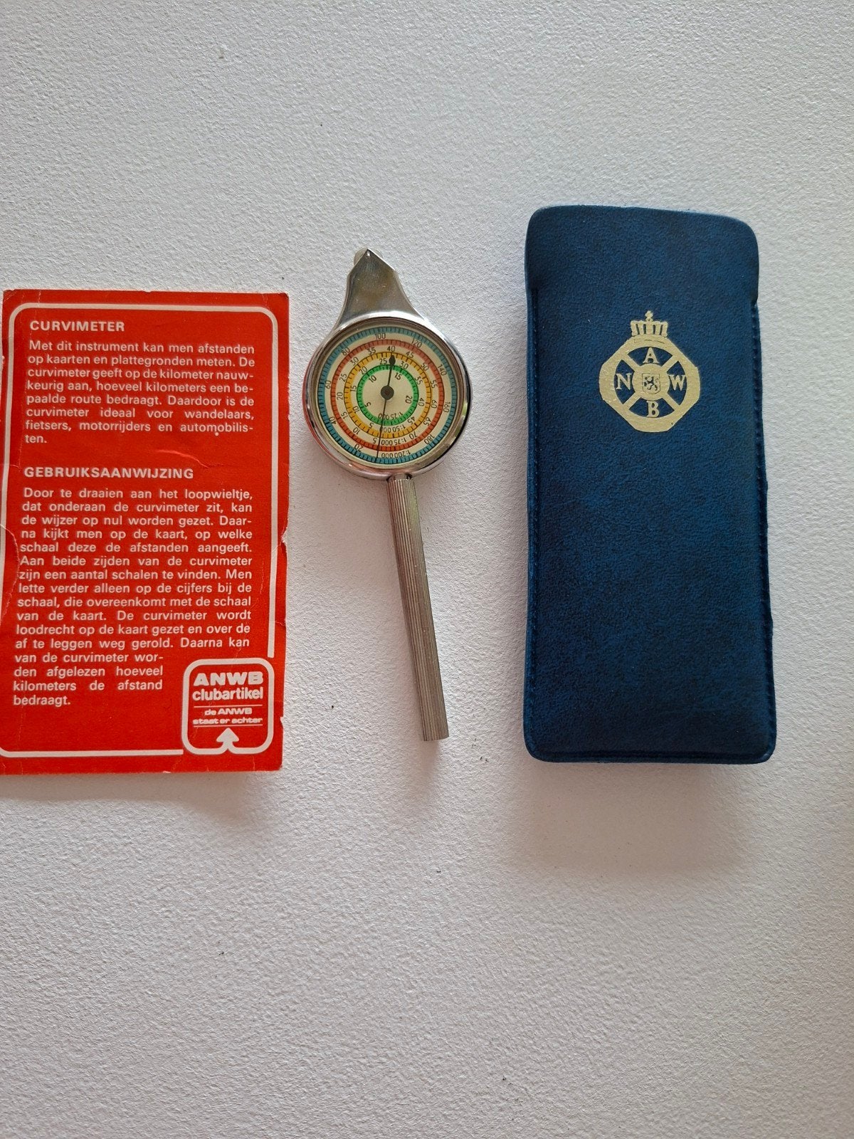 ANWB Curvimeter met etui en gebruiksaanwijzing, ANWB, Overige gebieden, Overige typen, Ophalen of Verzenden