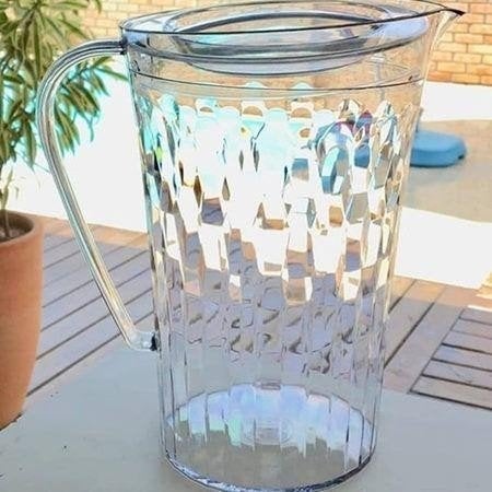 Nieuwe Tupperware Prisma Schenkkan 2 Liter, Met deksel, Overige kleuren, Beker of Kan, Nieuw