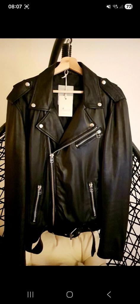 Goosecraft Biker Jack XL nieuw!, Ophalen of Verzenden, Zo goed als nieuw, Maat 46/48 (XL) of groter, Zwart