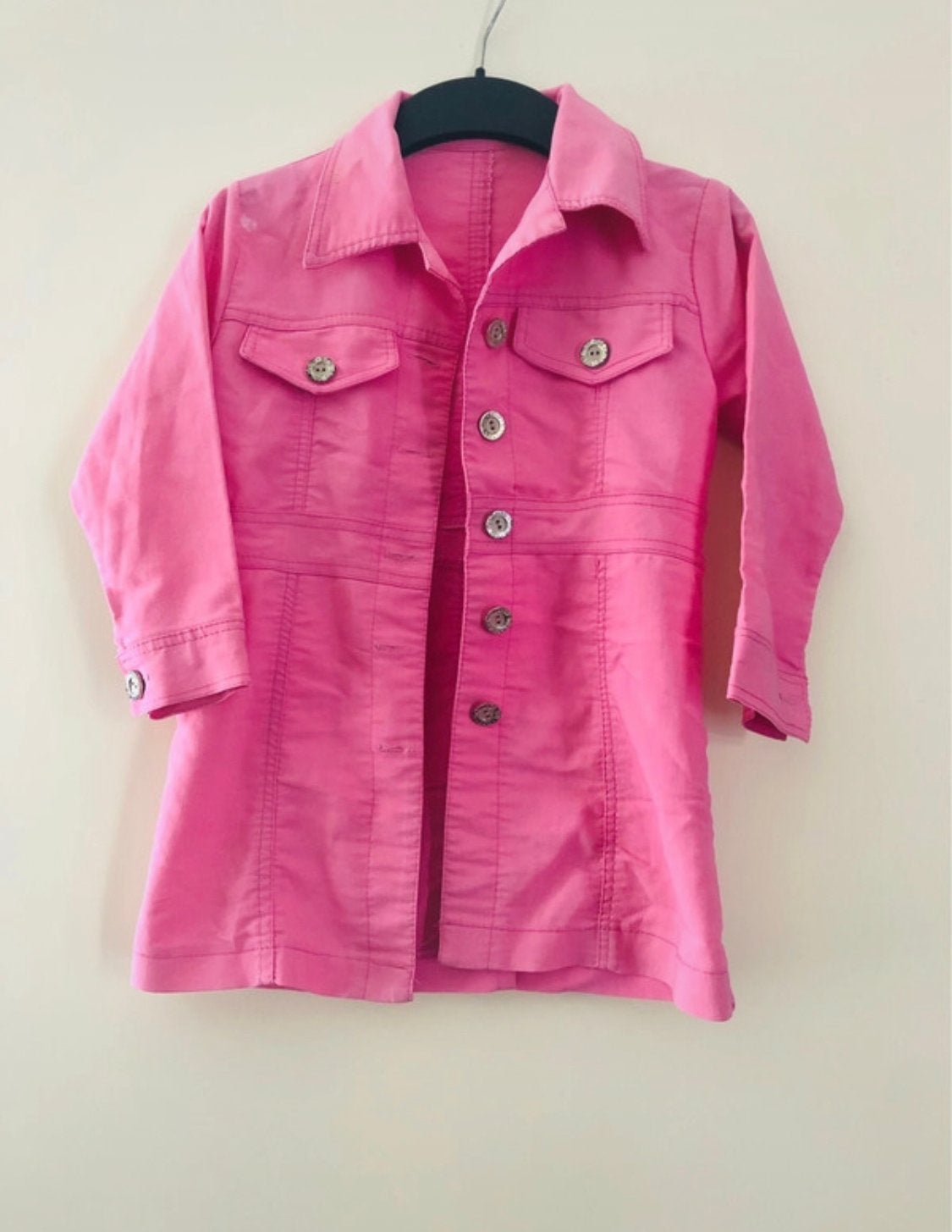 Roze trenchcoat voor meisjes - Zomerjas, Ophalen of Verzenden, Zo goed als nieuw, Meisje, Jas