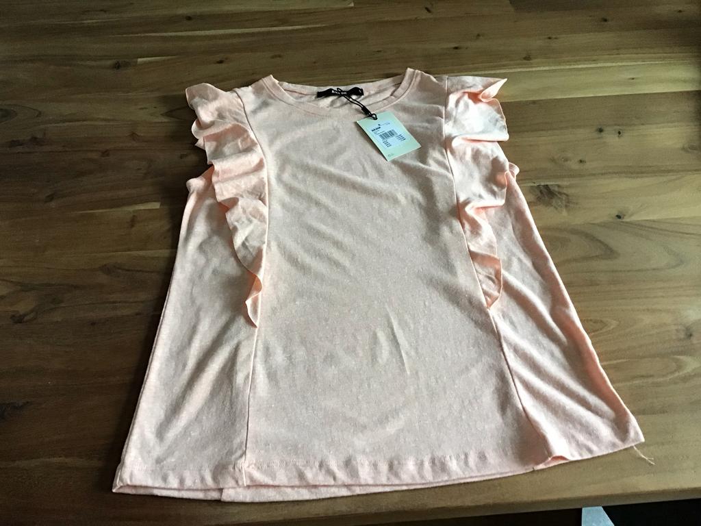 Bik Bok Roze Top met Ruches - Maat S nieuw, Nieuw, Ophalen of Verzenden, Roze, Maat 36 (S)
