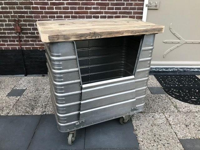 koffiebar wijnbar tuinbar meubel dressoir wijn bar tuin, Ophalen, Zo goed als nieuw