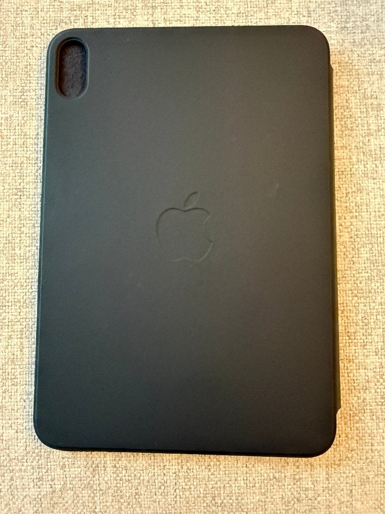 Original Apple Smart Folio for Ipad Mini 6/7.gen Charcoal, Gebruikt, 8 inch, Bescherming voor- en achterkant, Ophalen of Verzenden