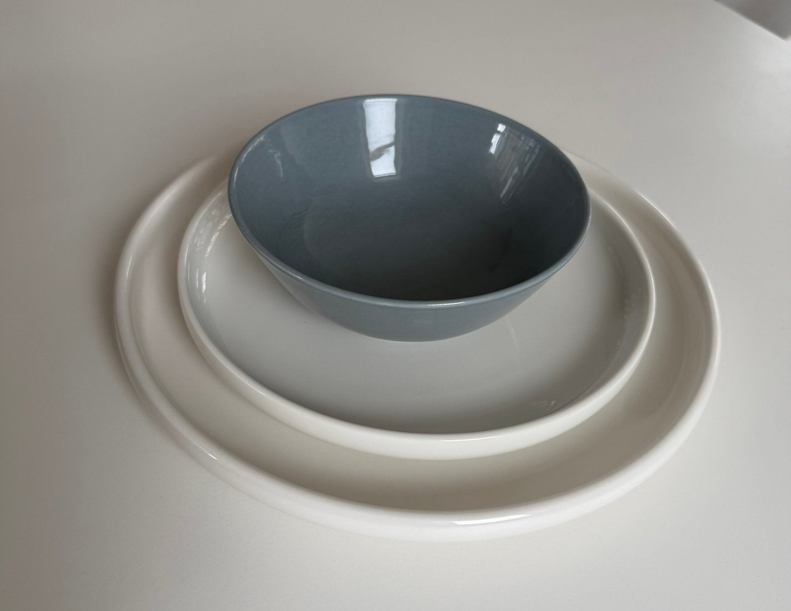 12 delig servies, Ophalen, Gebruikt, Keramiek, Effen