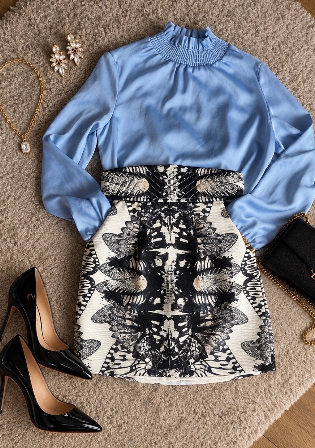 Josh V Blouse en Rok Set - Maat XS, Kleding | Dames, Ophalen of Verzenden, Zo goed als nieuw, Maat 34 (XS) of kleiner