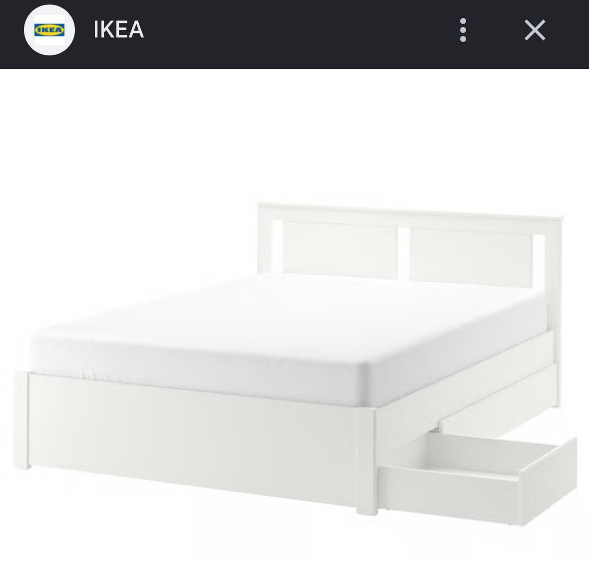 IKEA BED SET - USED FOR 10 MONTHS, Ophalen, Wit, 140 cm, Zo goed als nieuw