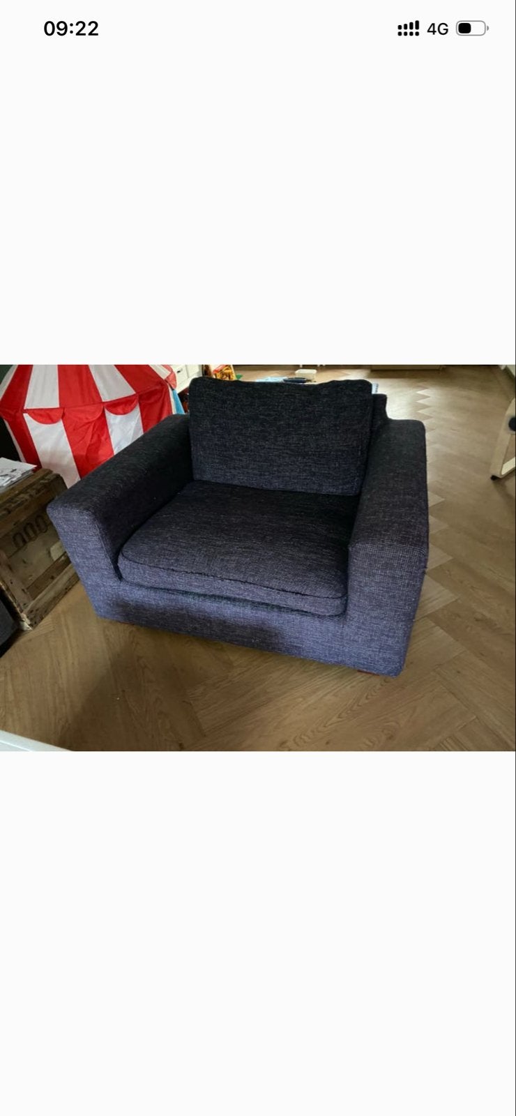 Gratis: Comfortabele 1,5-zits bank - Afhalen dit weekend!, Huis en Inrichting, Ophalen, Gebruikt, Tweepersoons, 75 tot 100 cm