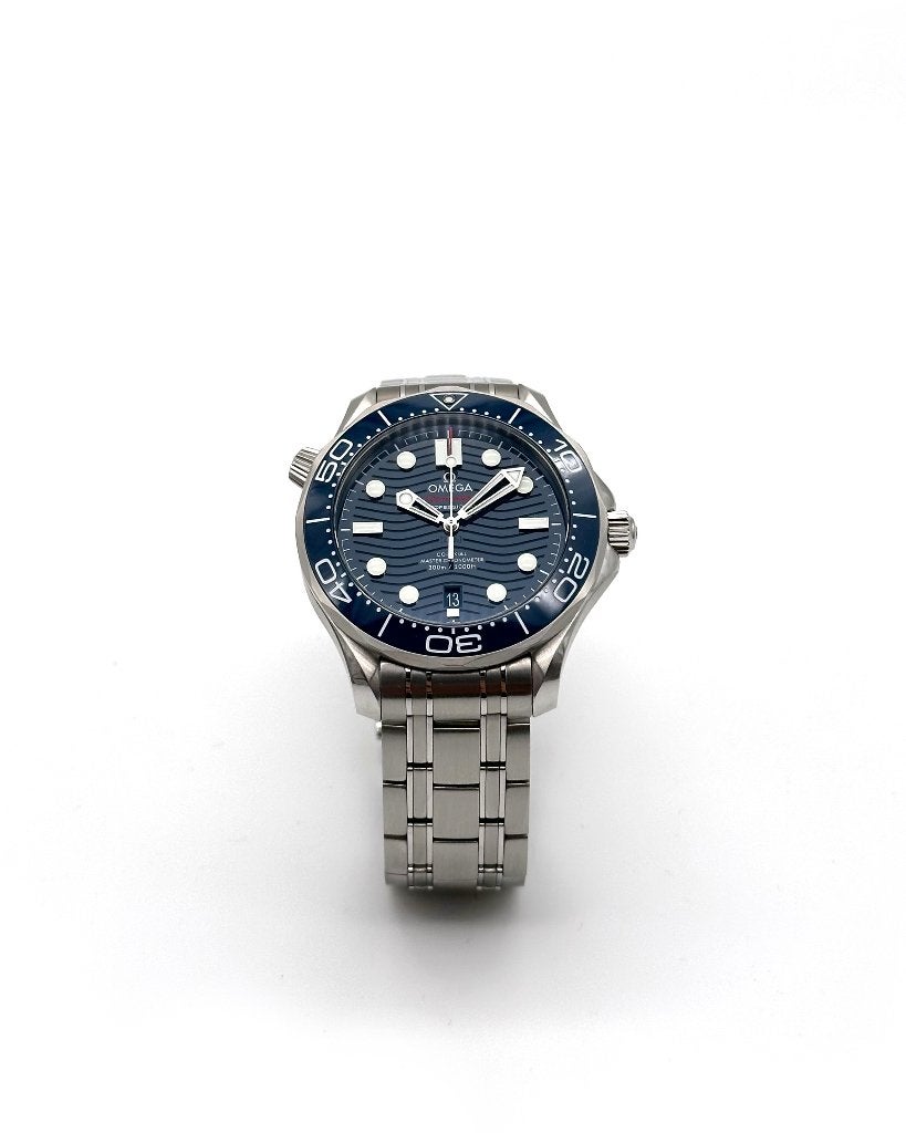 Omega Seamaster 300M - Full set - Nieuwstaat - 2018, Staal, Polshorloge, Ophalen of Verzenden, Zo goed als nieuw