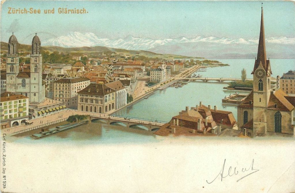 379-005-029 Zurich Zurich See, Verzenden, Voor 1920, Overig Europa