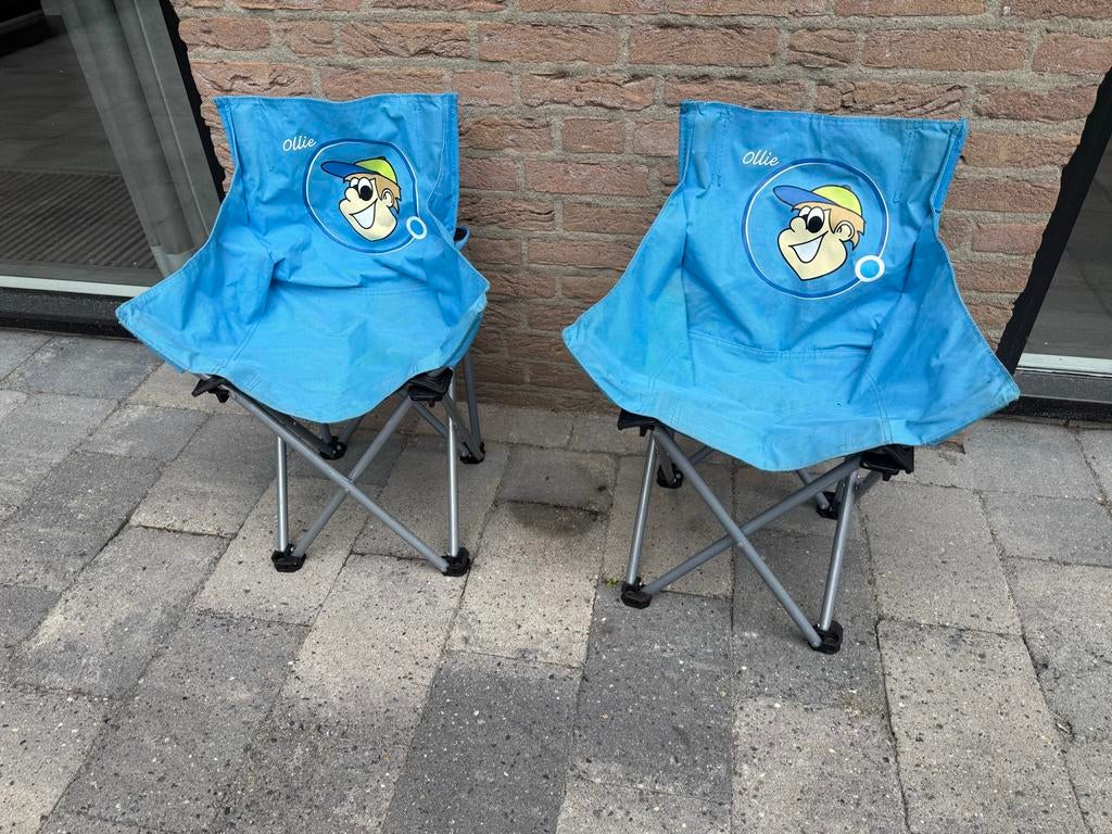 2x Kinder klapstoelen Camping - Gebruikt, Ophalen of Verzenden, Gebruikt, Campingstoel