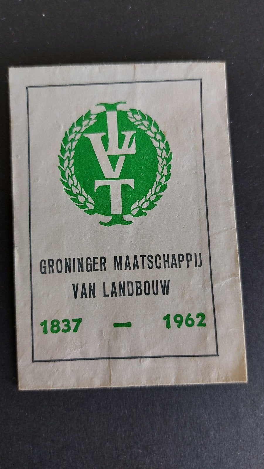 LVT Groninger Maatschappij van Landbouw 1837 - 1962, Verzenden, Nederland