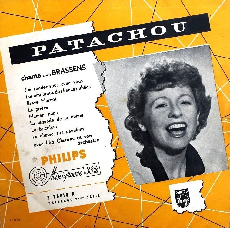 Patachou chante... Brassens (Philips minigroove 1954), Cd's en Dvd's, Vinyl | Overige Vinyl, 10 inch, Ophalen of Verzenden, Zo goed als nieuw