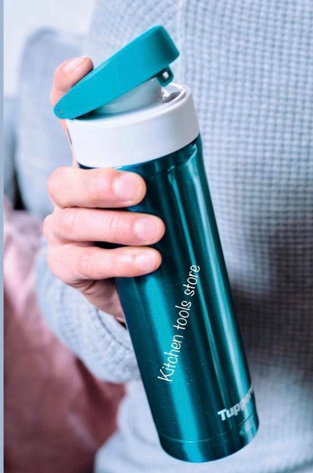 Nieuw tupperware iso go drink isoleer beker thermos 430ml, Ophalen of Verzenden, Nieuw, Beker of Kan