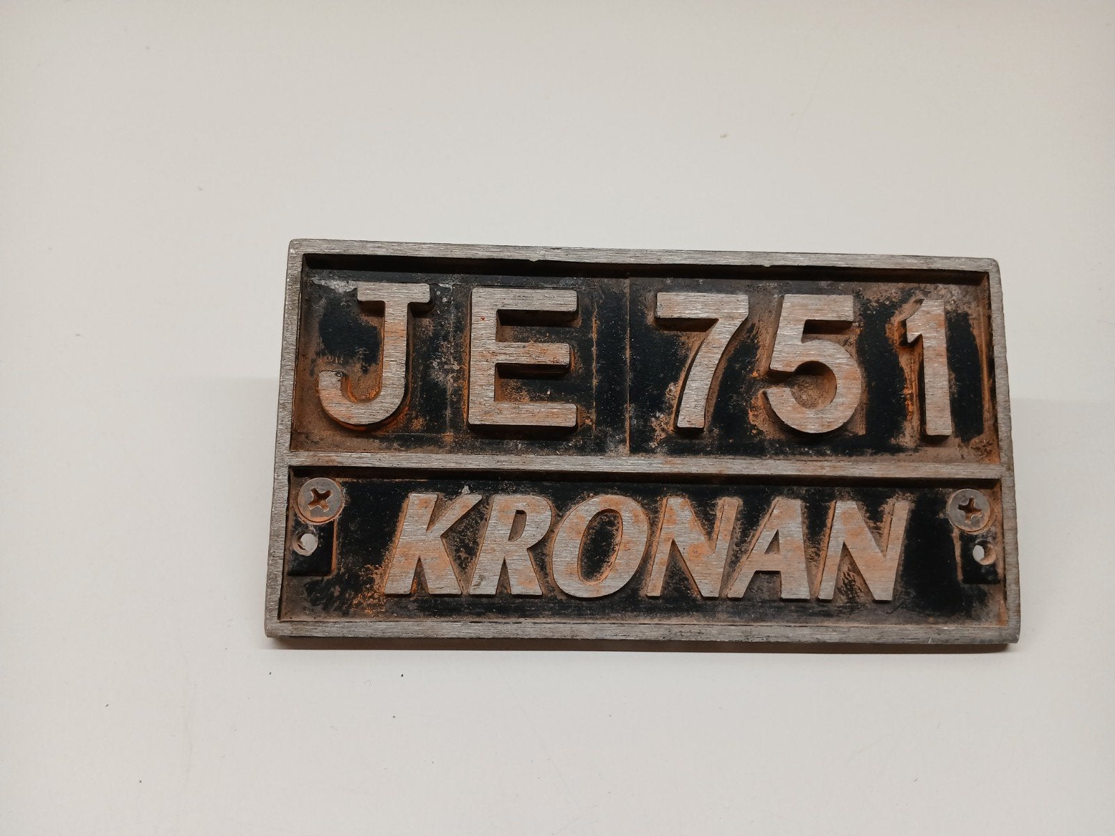JE 751 Kronan fietsplaatje zweden, Ophalen of Verzenden, Overige merken