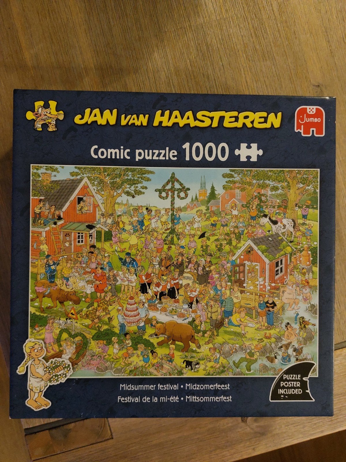 Jan van Haasteren "Midzomerfeest" 1000 stukjes, Ophalen, 500 t/m 1500 stukjes, Zo goed als nieuw, Legpuzzel