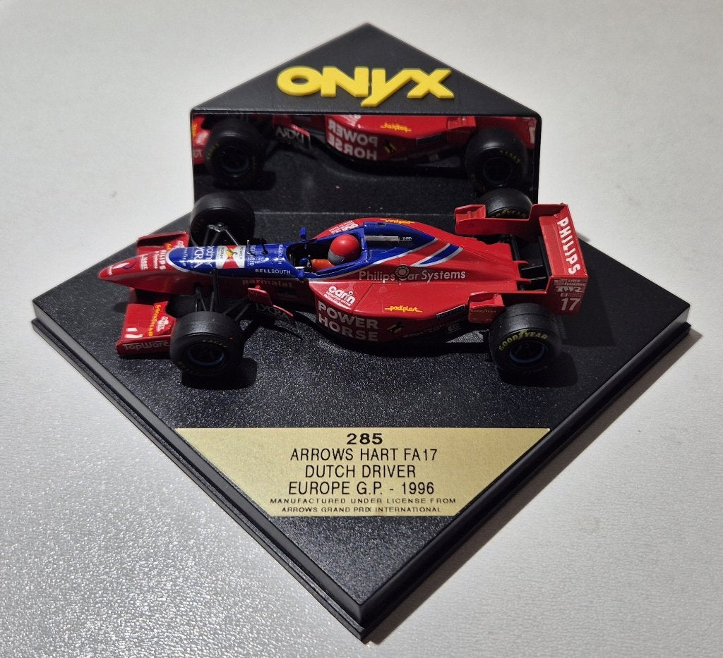 F1 Arrows Hart FA17 Dutch Driver Europe GP 1/43, Hobby en Vrije tijd, Modelauto's | 1:43, Ophalen of Verzenden, Zo goed als nieuw