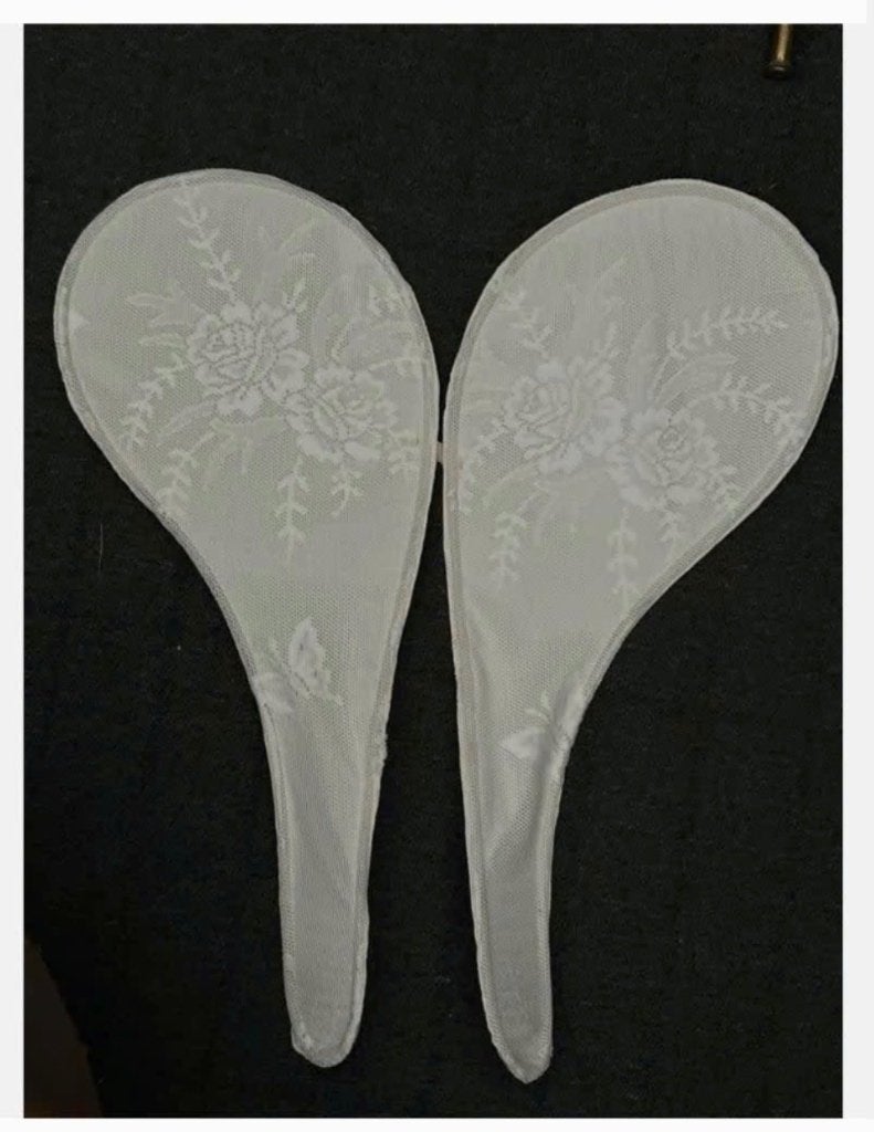 Brocante Witte engelen vleugels stof, zeer mooi, Antiek en Kunst, Curiosa en Brocante, Ophalen of Verzenden