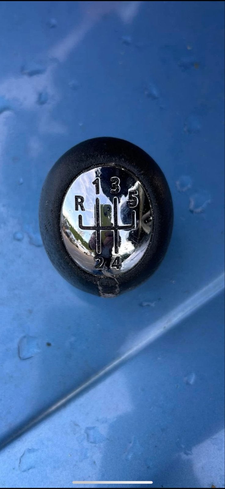 Lederen pookknop Renault Twingo - in goede staat, Auto-onderdelen, Ophalen of Verzenden, Gebruikt, Renault