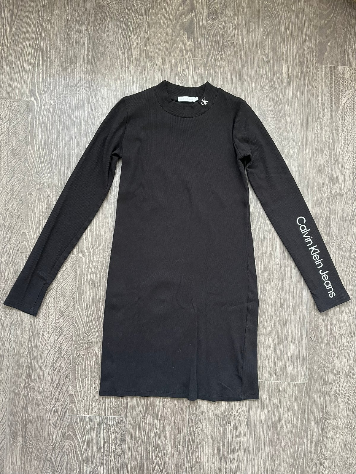 Meisjes jurkje / jurk zwart van Calvin Klein mt 16 / 176, Ophalen of Verzenden, Gebruikt, Meisje, Jurk of Rok