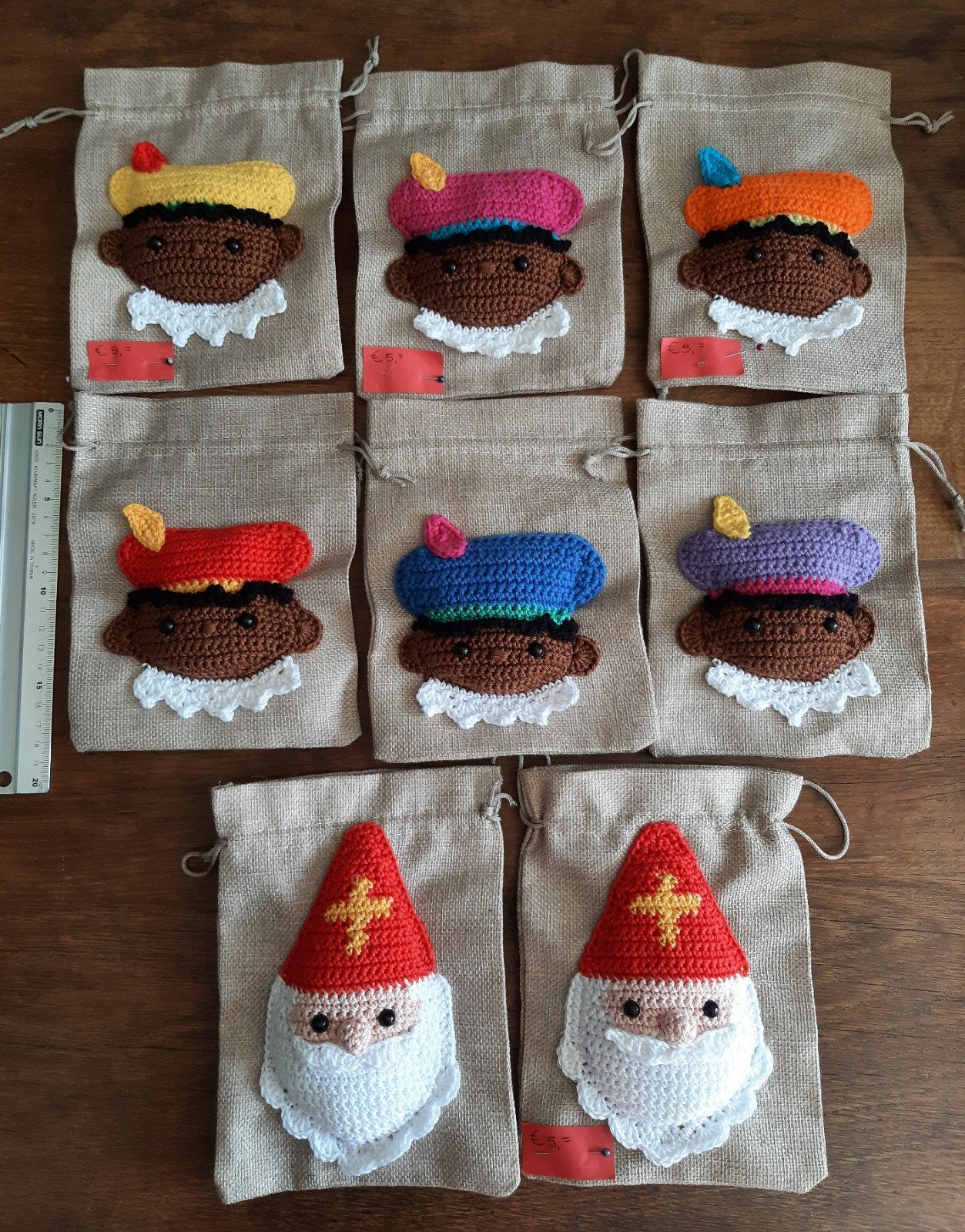 Sint en Piet jute zakjes, Ophalen of Verzenden, Nieuw