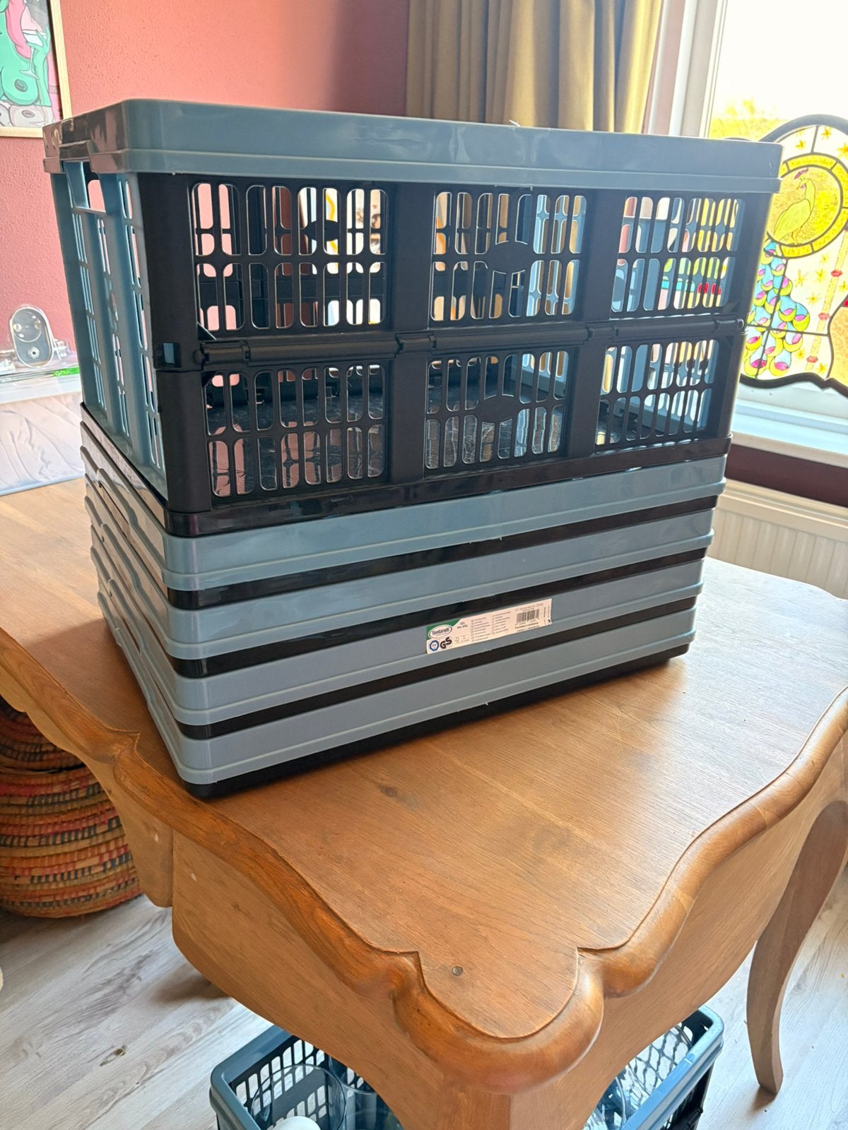 5 kratten van de Action, Ophalen, Zo goed als nieuw, Krat, Minder dan 35 cm