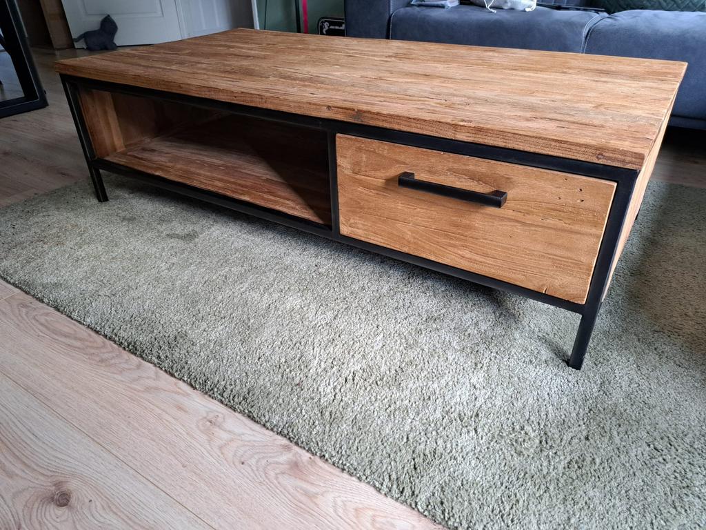 Teak hour salon tafel, Zo goed als nieuw, Minder dan 100 cm, 25 tot 50 cm, 50 tot 100 cm