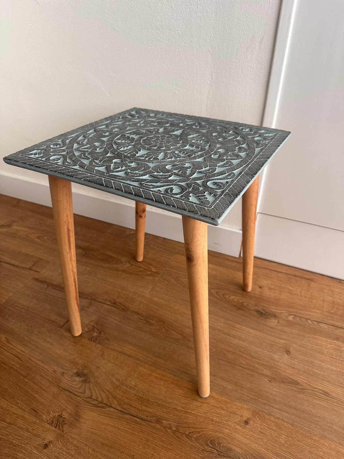Bijzettafel bohemian ibiza style, Ophalen, Minder dan 45 cm, Minder dan 55 cm, Gebruikt