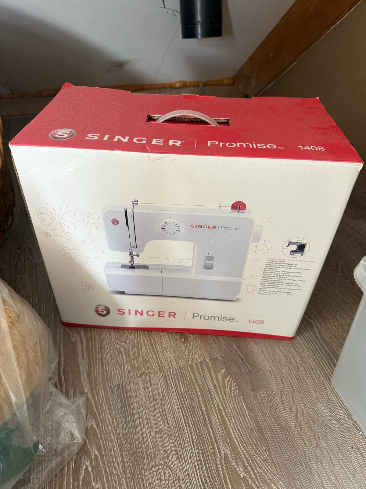 Singer Promise 1408 Naaimachine - zgan, Hobby en Vrije tijd, Naaimachines en Toebehoren, Ophalen of Verzenden, Zo goed als nieuw
