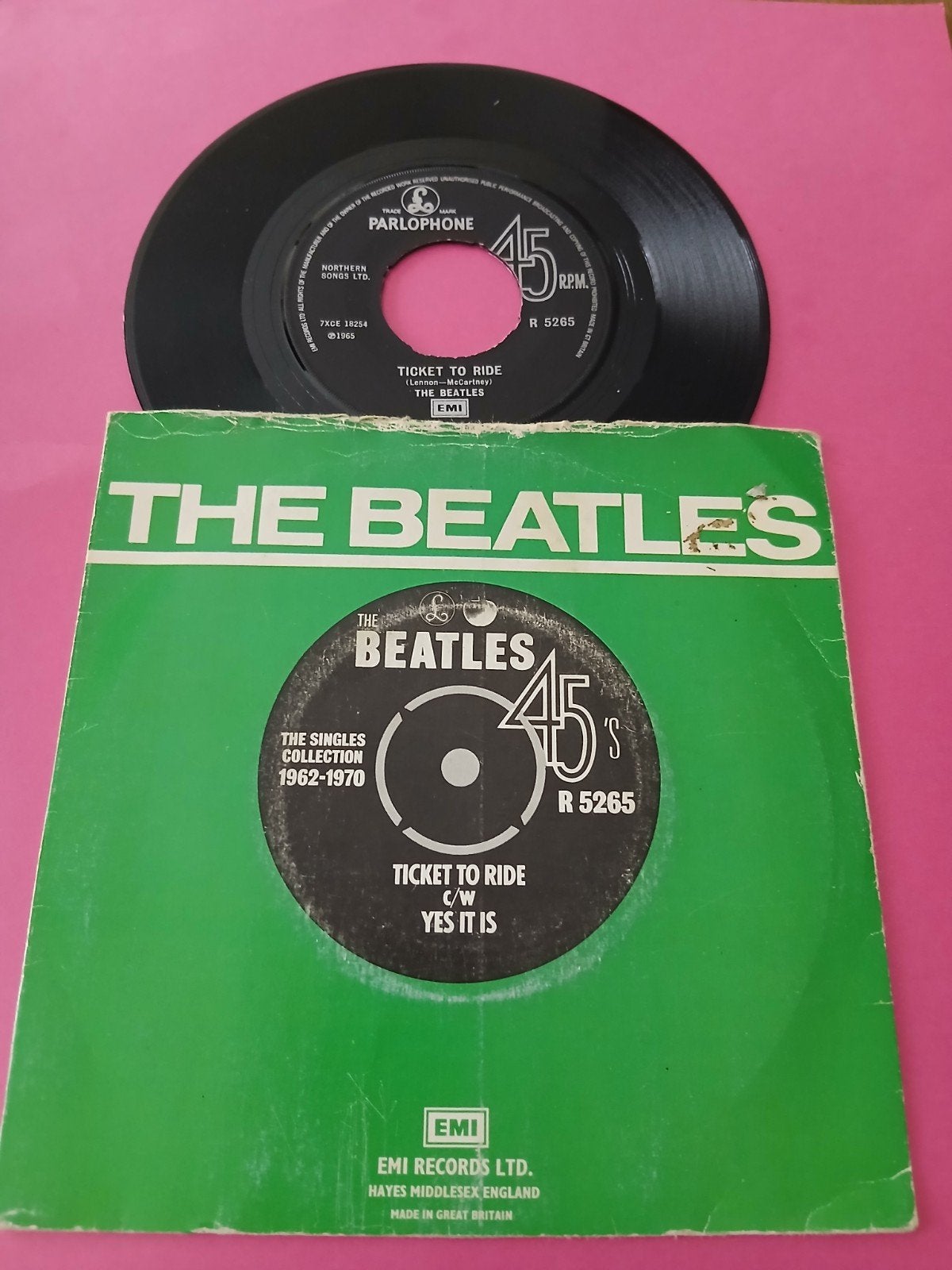 VINYL SINGLE   THE BEATLES   1965, Ophalen of Verzenden