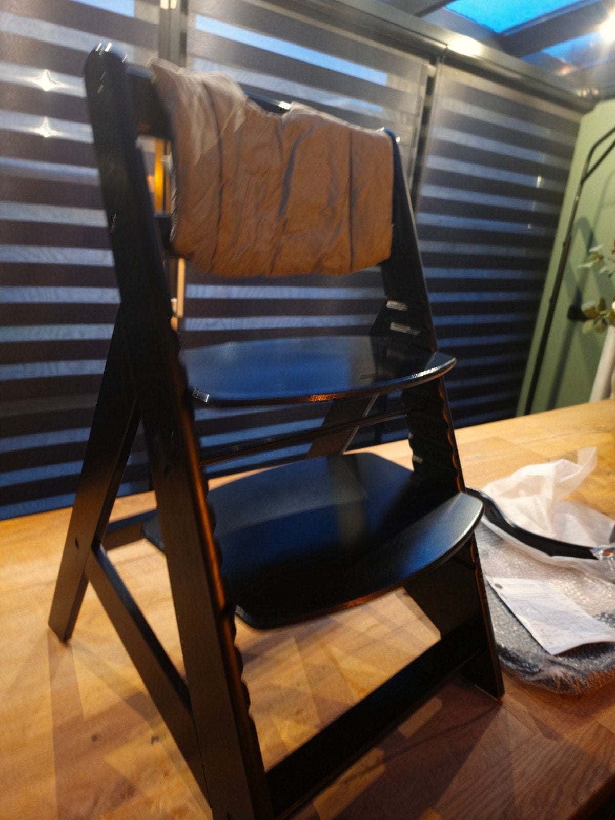 Buxibo Meegroeistoel HC6551 Zwart met Accessoires, Ophalen of Verzenden, Zo goed als nieuw, Meegroeistoel, Afneembaar eetblad