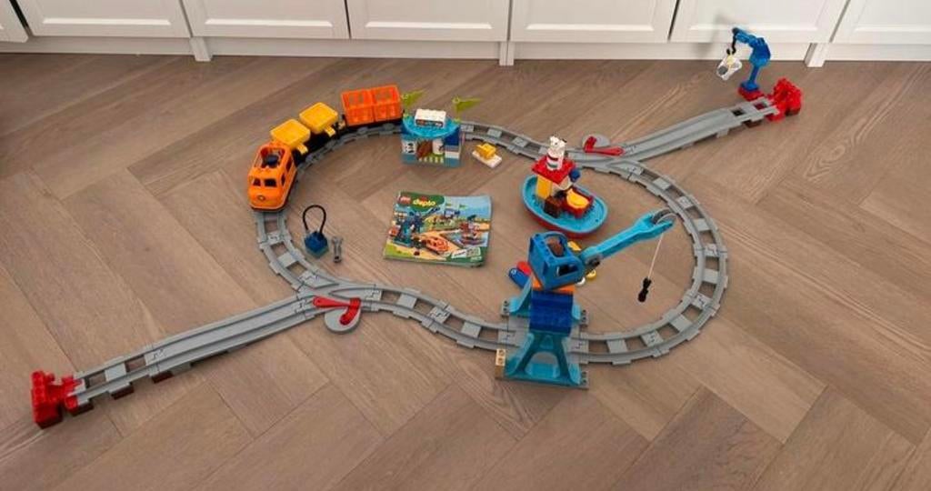 Lego Duplo treinset 10875, Kinderen en Baby's, Speelgoed | Duplo en Lego, Ophalen, Zo goed als nieuw, Duplo