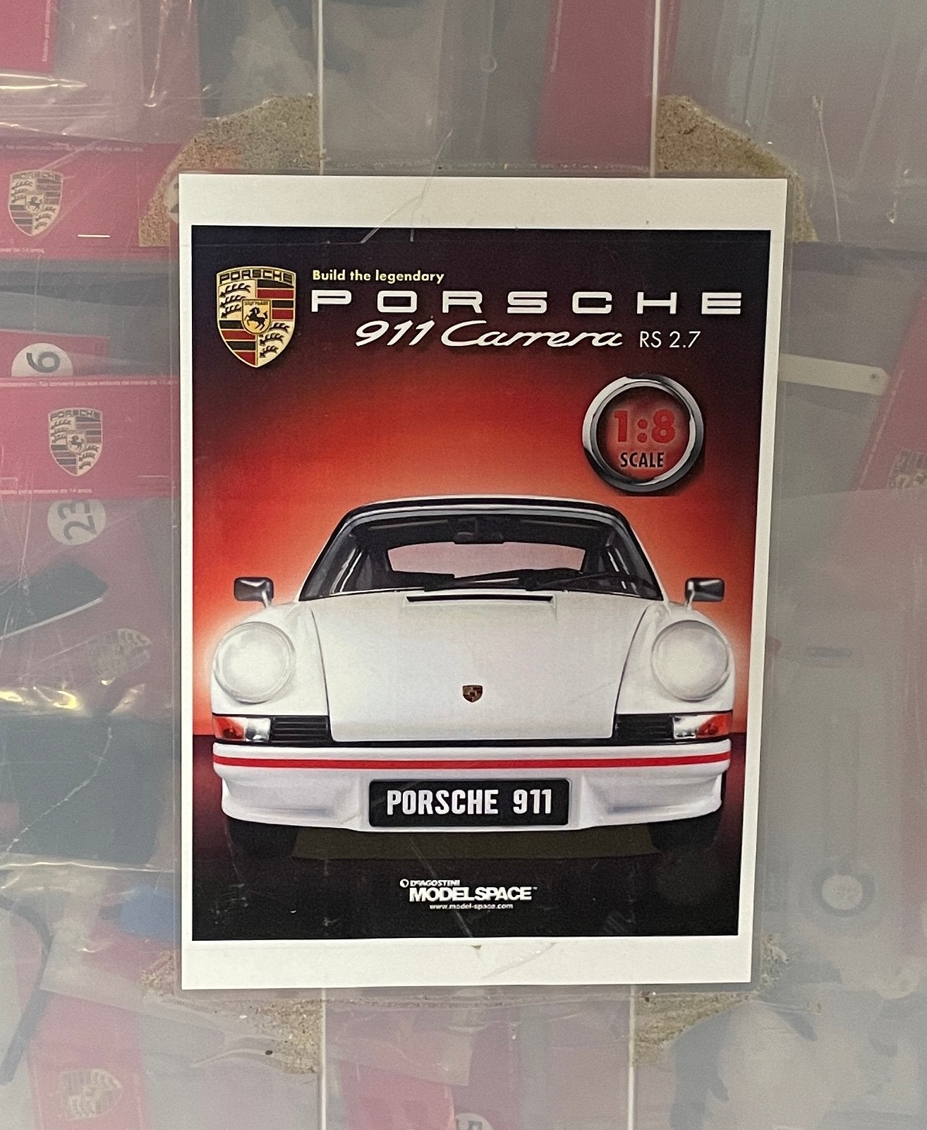 911 Carrera RS kit metaal, compleet en nieuw 1:8, Verzenden, Zo goed als nieuw, Auto