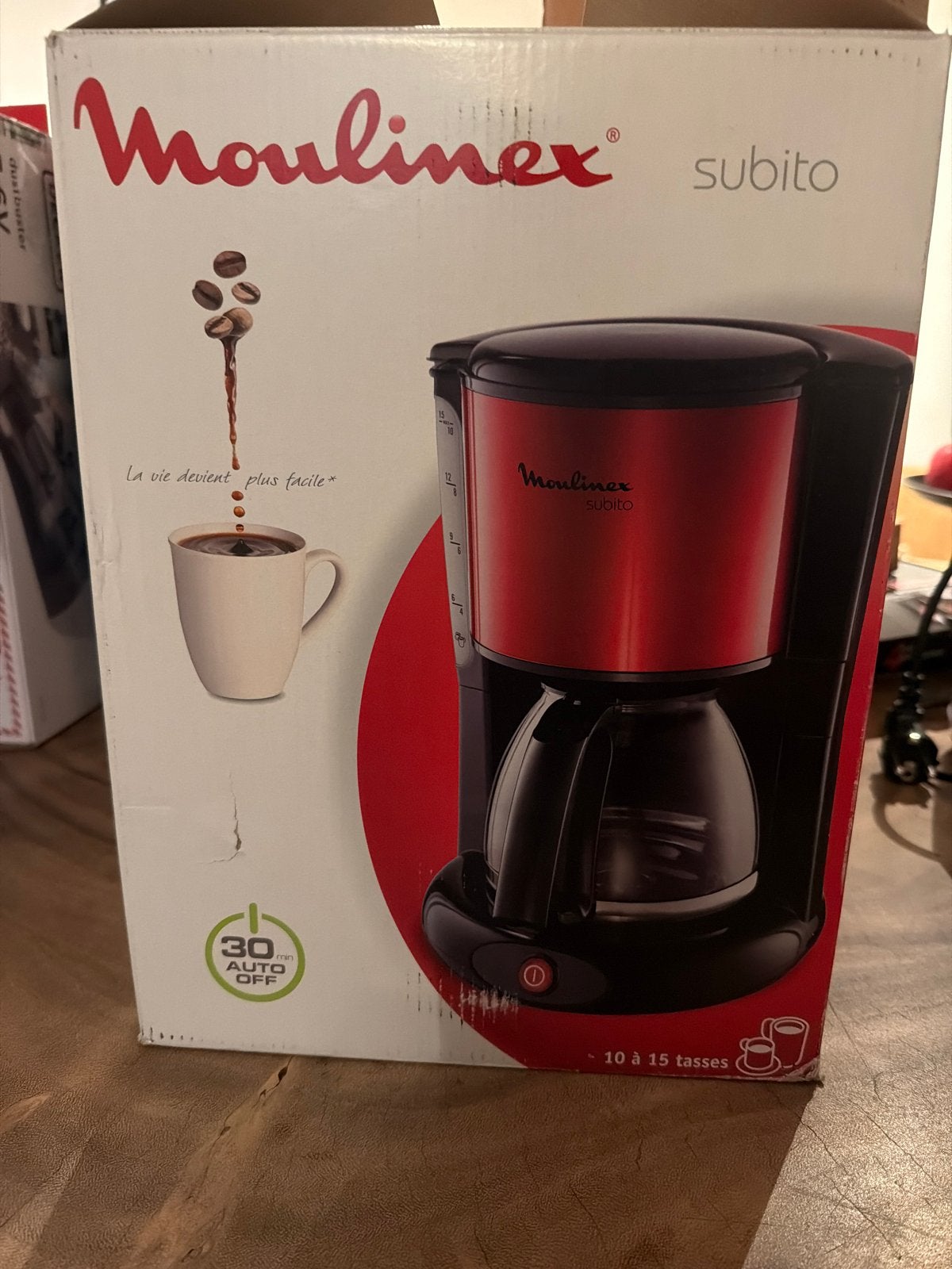 Moulinex Subito Koffiezetapparaat Rood - Nieuw in doos, Ophalen of Verzenden, Nieuw