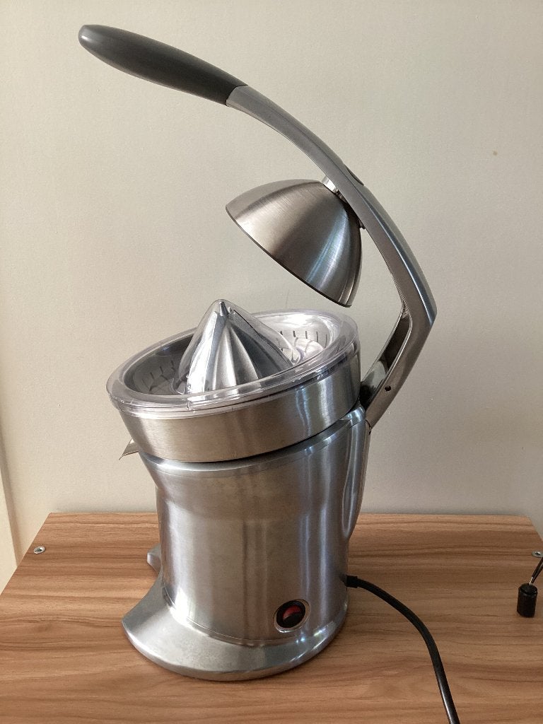Solis 845 sapcentrifuge aluminium zgan compleet kwaliteit, Ophalen of Verzenden, Zo goed als nieuw, Elektrisch, Sapcentrifuge