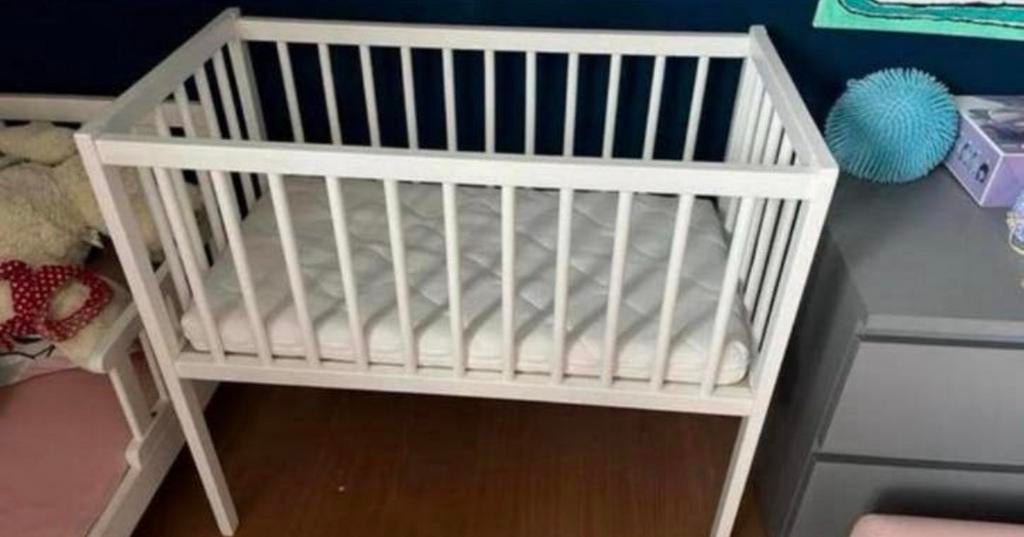 Prenatal wieg Elian 40x80cm wit, Ophalen, Zo goed als nieuw, Wieg