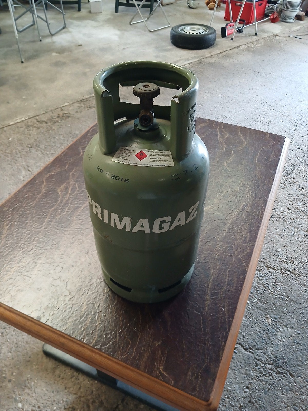 Primagaz gasfles nog ruim op de helft, Ophalen, Gebruikt, Primagaz