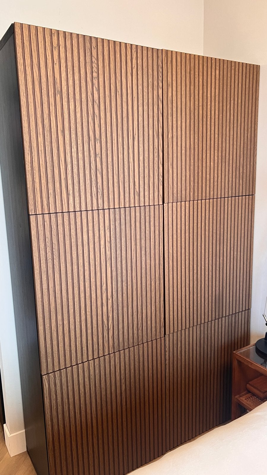IKEA Bestå opberger met deuren, zwartbruin/gebeitst eiken, 100 tot 150 cm, Eikenhout, Ophalen of Verzenden, Zo goed als nieuw