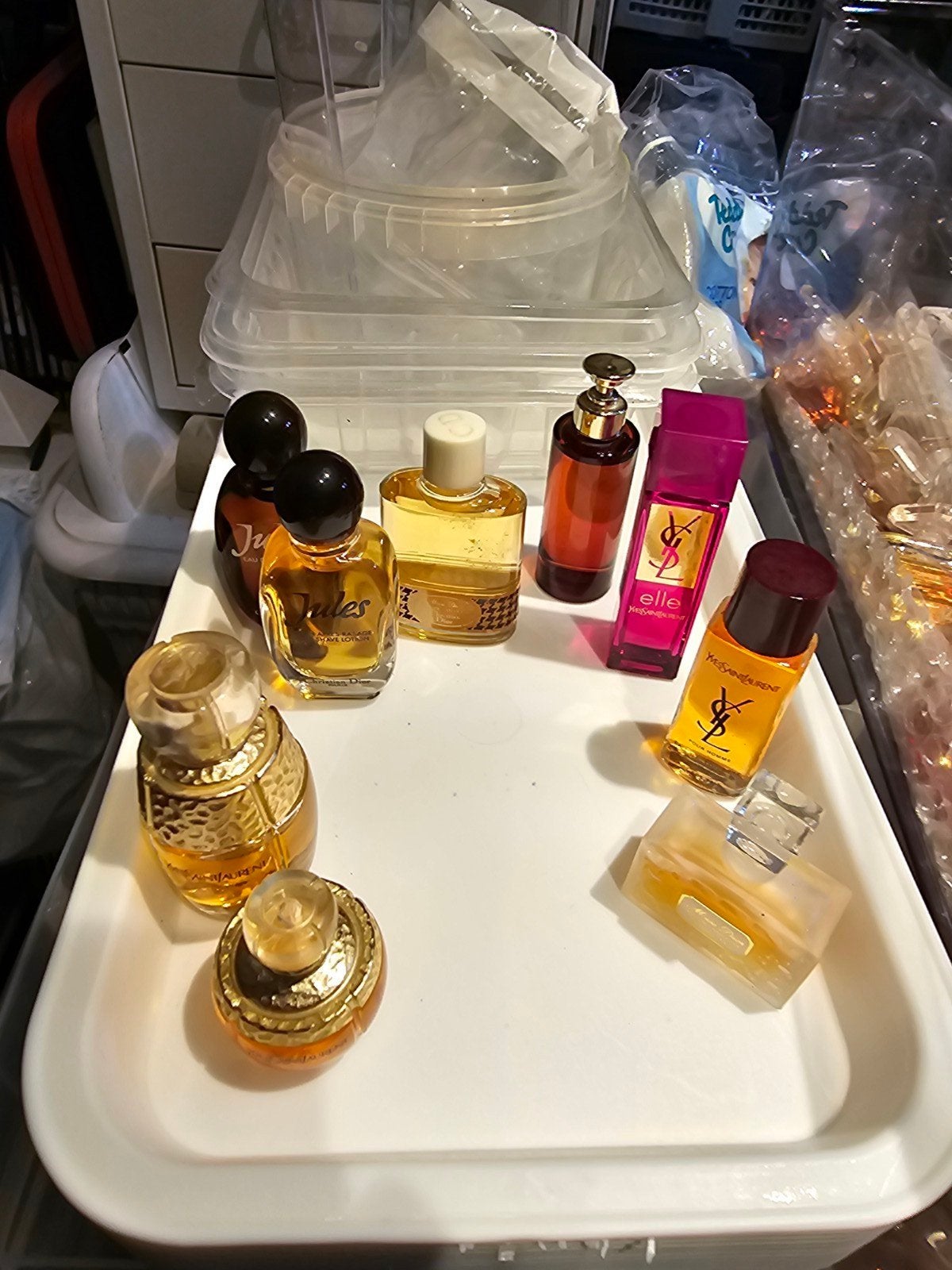 SUPER MOOIE OUDE PARFUMS YVESSAINTLAURENT, Verzamelen, Ophalen, Zo goed als nieuw, Miniatuur