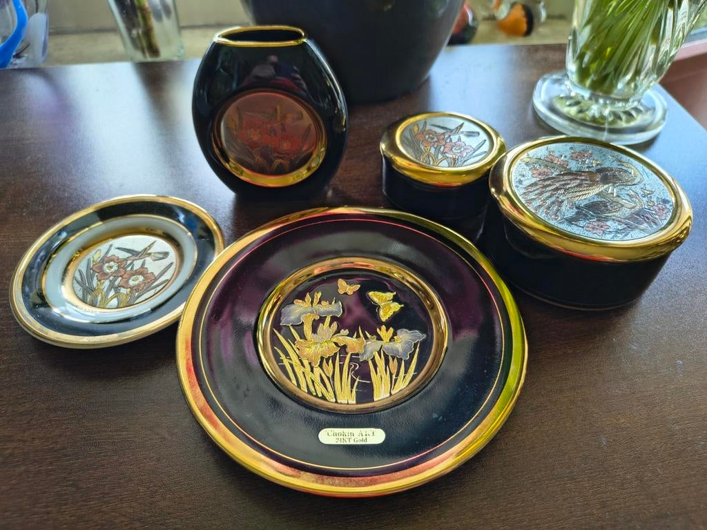 Chokin Art Keramiek Set - Japans Design, Ophalen of Verzenden