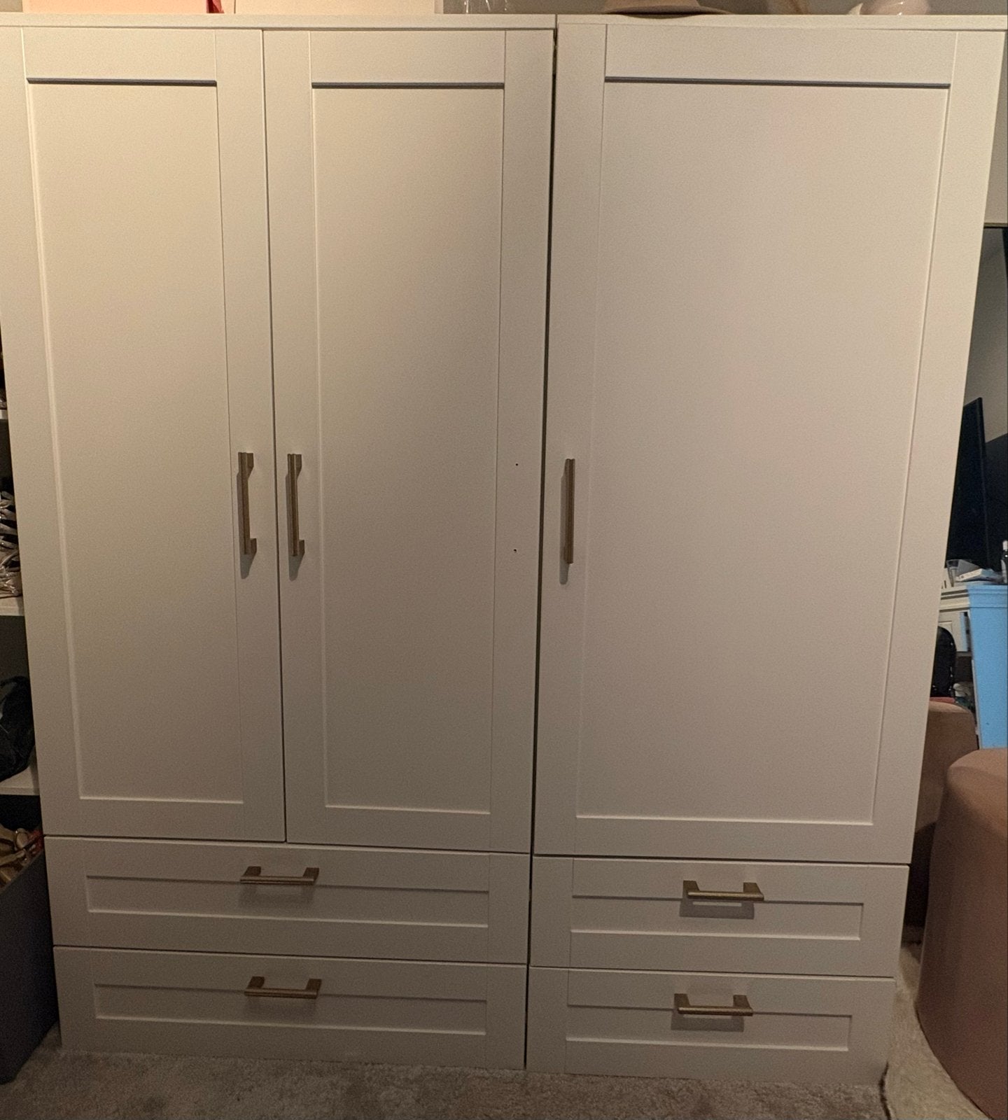 IKEA Platsa kast met lades en hangruimte, Ophalen, 100 tot 150 cm, Zo goed als nieuw, Met lade(s)